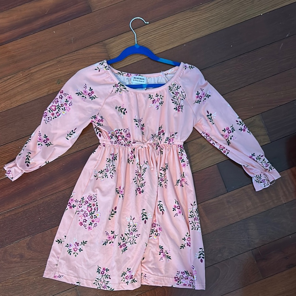 Floral Pink Kids Dress